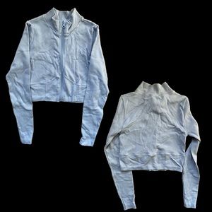 forever 21 cropped active jacket size m